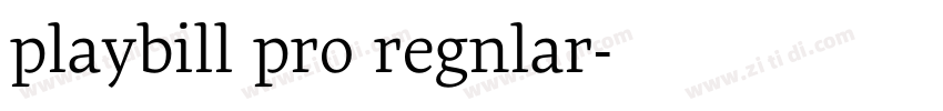 playbill pro regular字体转换